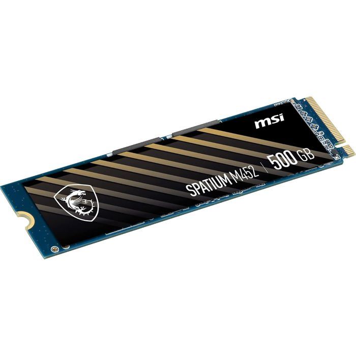 MSI 500Go .2 NVMe Gen4 SPATIUM M452 - vue 2