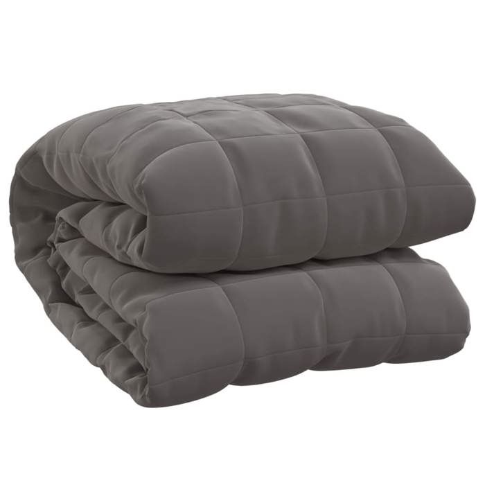 Couverture lestée 13 kg - Solide&Luxe - Tissu - Gris - 200 x 220 cm（13281）