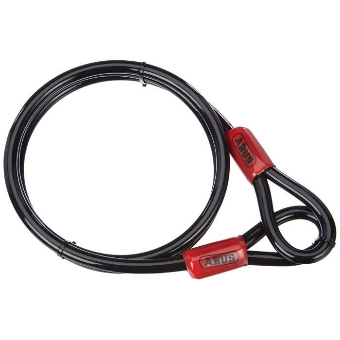 Antivol vélo - ABUS - Cobra câble 12 x 180 - Boucles - Revêtement synthétique
