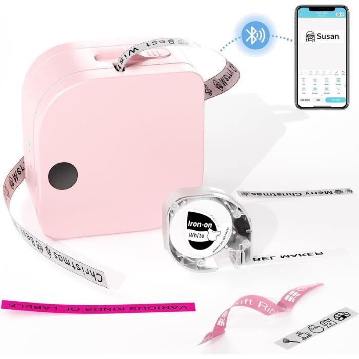 HURRISE Étiqueteuse Portable Imprimante Bluetooth Mini étiqueteuse D11 Blanche Pour Organisation - 1