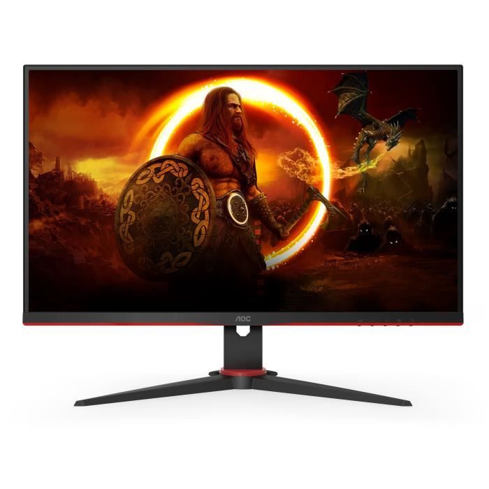 Ecran PC  Gamer – AOC – 24G2SAE/BK – 236 VA FHD 1ms 165Hz HDMI DisplayPort VGA Haut-Parleurs Pivot Freesync Premium