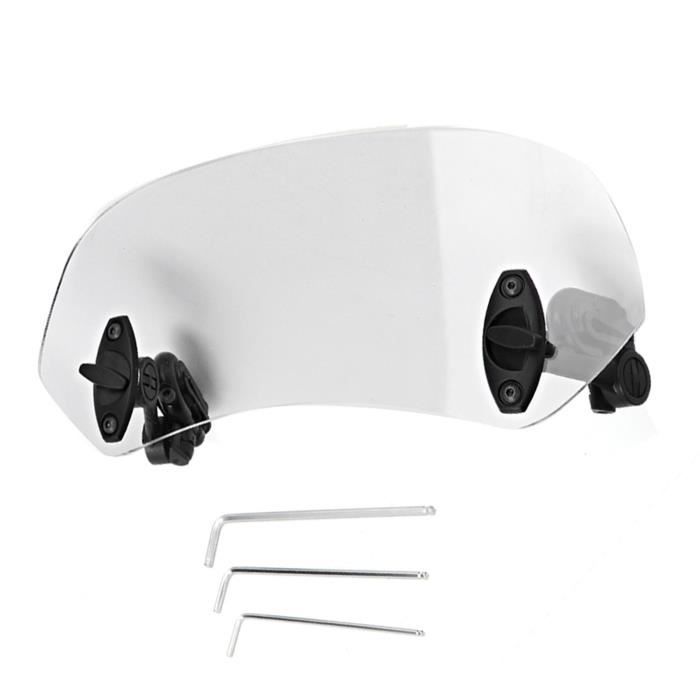Extension Pare-Brise Moto Universelle Réglable - Déflecteur Vent Avec Bras Et Charnières