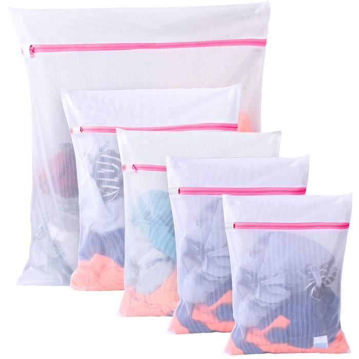 PAEFIU Sacs à Linge Sac à Lavage du Linge à Mailles Réutilisation Filet à Linge Sacs en Tissu pour la lessive S*5 Paquet de 5 spécialement conçus pour Vos linges sensibles ou de qualité PAEFIU Sacs à Linge Sac à Lavage du Linge à Mailles Réutilisation Filet à Linge Sacs en Tissu pour la lessive S*5 Paquet de 5 spécialement conçus pour Vos linges sensibles ou de qualité