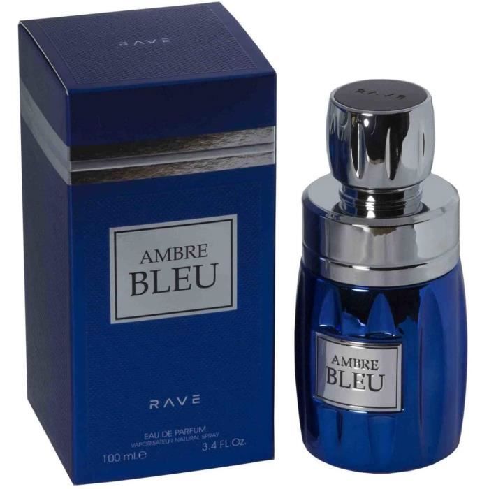 Parfum Ambre Bleu de 100ML Eau de Parfum Homme Parfum Arabe Oud
