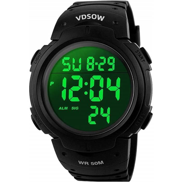 Montre avec 2025 rétro éclairage