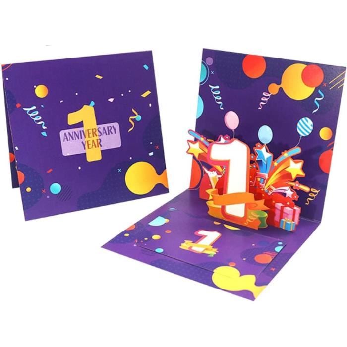 Carte D'anniversaire 3D Pop-up 