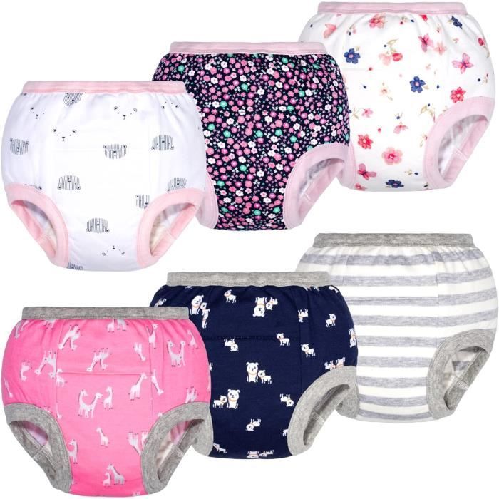 ACMEDE Culotte Apprentissage Propreté - Lot De 5 - Coton Lavable - 6 Mois-3 Ans