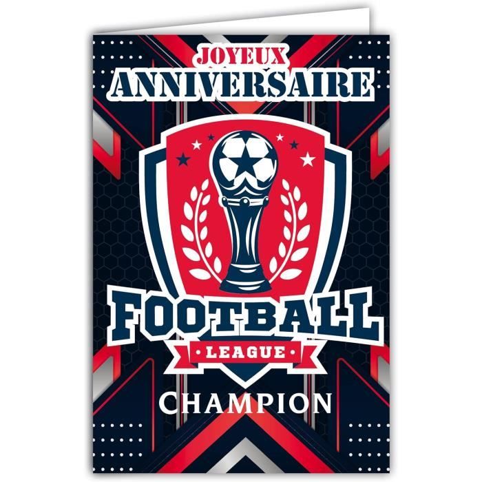 PRINTSERVIS Invitations Fête Anniversaire Football 20 Cartes