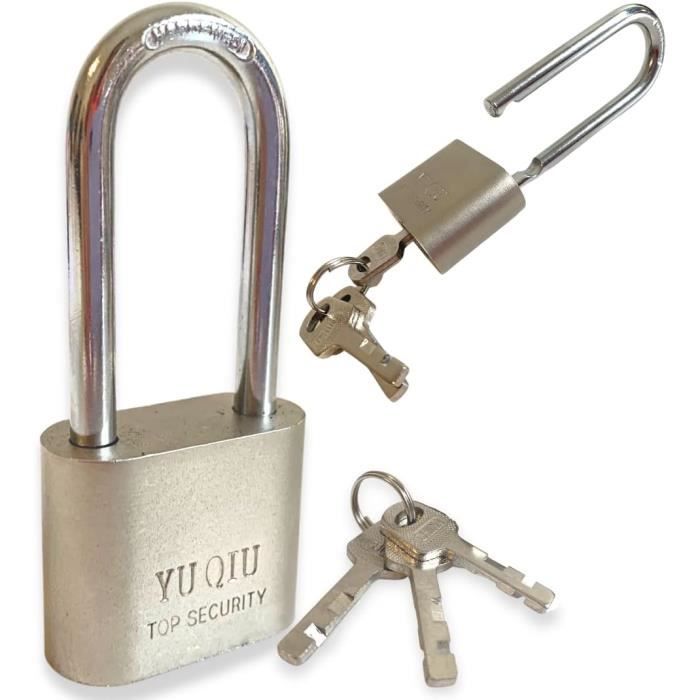 Cadenas De Sécurité Robuste Pour Conteneur, Garage, Remorque - Livré Avec 3 Clés