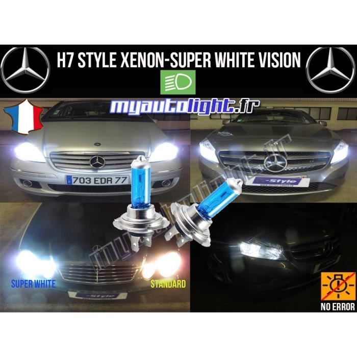Ampoules H7 Blanc Look Xenon Mercedes Classe C Coupe Achat Vente Phares Optiques Ampoules H7 Blanc Look Xenon Cdiscount