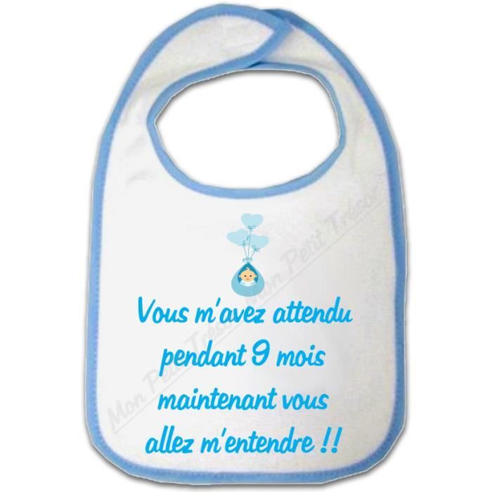 Bavoir Bebe Garcon Humour Vous Allez M Entendre Cdiscount Puericulture Eveil Bebe