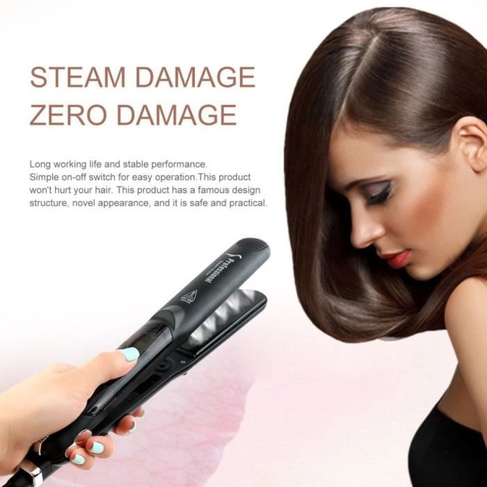 NEW Professional 450F Ceramic Vapor Steam Hair Straightener with