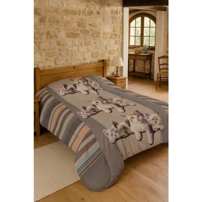 Couette 200x200cm Kitten 250gr/m² Légère - Spécial Eté - EDITION LIMITEE