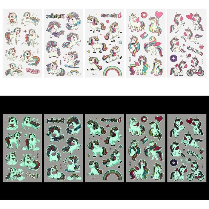 Tatouages Temporaires Lumineux & Pailletés – 100+ Styles Papillons – Pour Fêtes, Décorations – 30 Feuilles – Étanchers 3-5 Jours