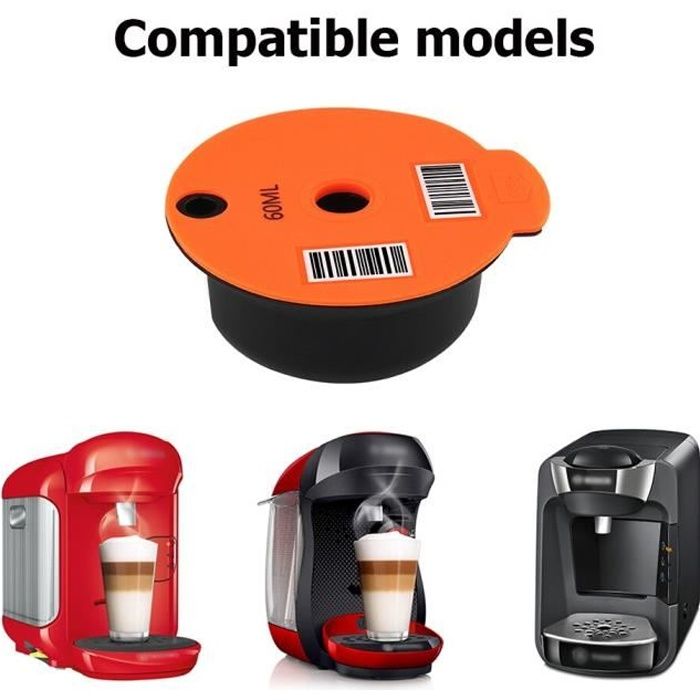 Capsules de café boschs Tassimo 60180ML, panier à filtre en plastique