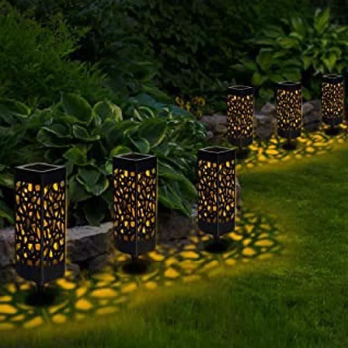 SPOT EXTERIEUR Lot De 6 Lampes Solaires De Jardin tanches Ip65 spot-exterieur-lot-de-6-lampes-solaires-de-jardin-tanches-ip65