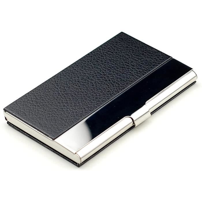 Porta Biglietti Da Visita In Pelle PU - Custodia Elegante Per Uomo E Donna, Blu - Foto 11