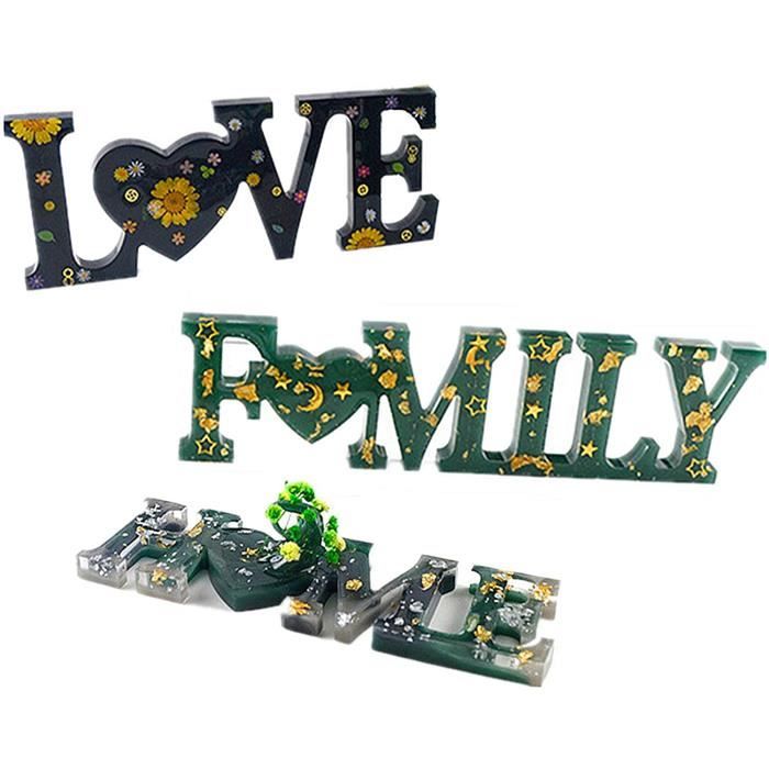 Asaisimg Lot De 2 Grands Moules En Résine Pour Cadre Photo, En Forme De