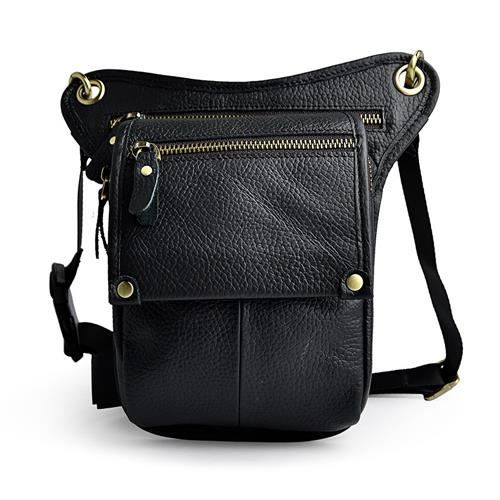 Sac Ceinture En Cuir Véritable Marron – Banane, Sac Ventre Pour Voyage, Style Unisexe, Sans Marque