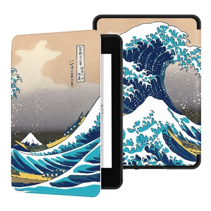 Ayotu Étui en Cuir pour Kindle Paperwhite 2018(10ème génération - modèle  2018), K10 The Surfing in Kanagawa - Cdiscount Informatique