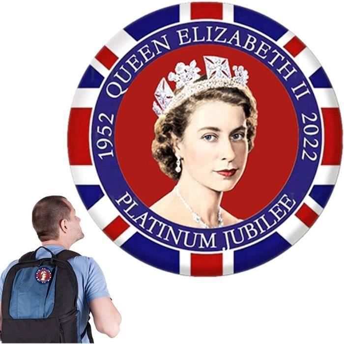 Pièce Commémorative Reine Elizabeth II (1926-2022) - Fer Doré/argenté - Diamètre ~4cm - Boîte Acrylique Incluse - Cadeau Souvenir - 1