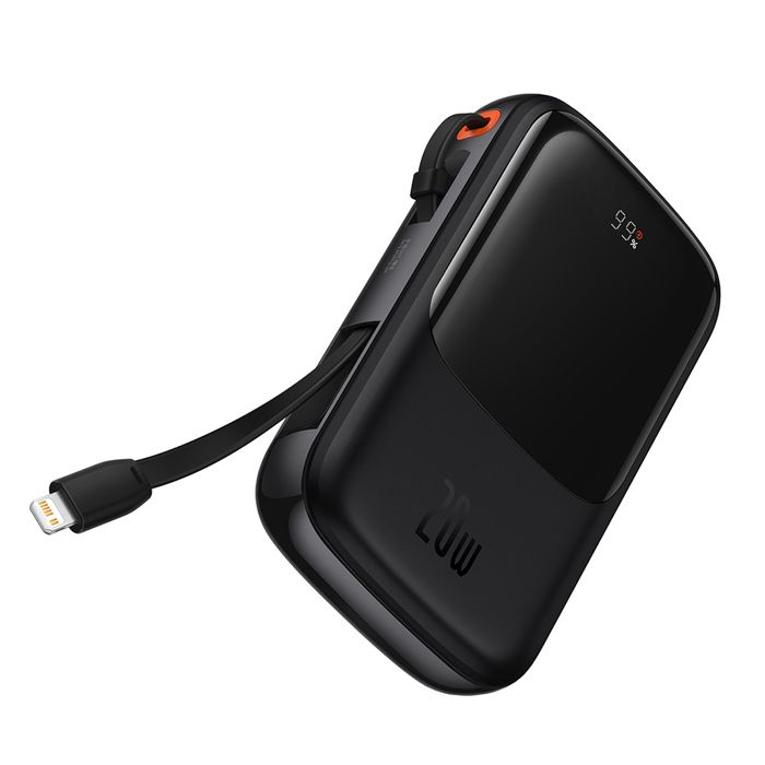 Batterie externe - BASEUS - Q POW (PPQD020001) - Affichage digital - USB-A & USB-C - Lampe intégrée