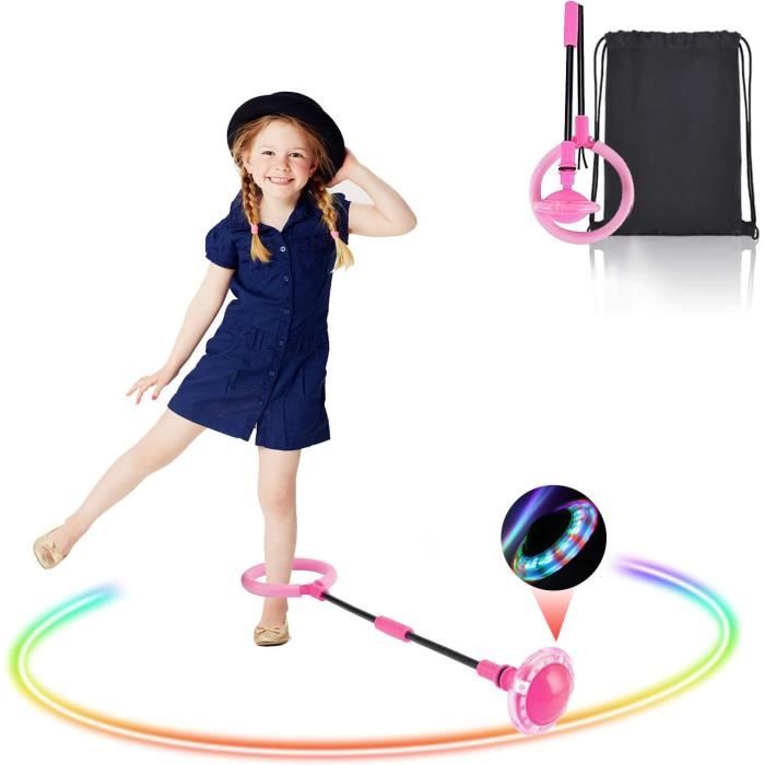 Anneau De Saut à La Cheville Lumineux Et Pliable - Ballon Clignotant - Jouet Fitness Enfants Et Adultes