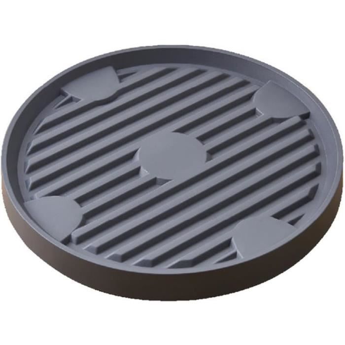 Support Mobile Pour Pots De Fleurs Avec Roulettes - Plateau Rond Plastique, 5 Tailles, Capacité Jusqu'à 45 Kg