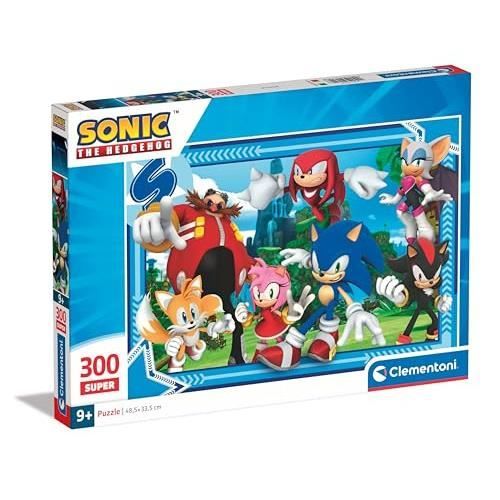 Puzzle Enfants - CLEMENTONI - Supercolor Sonic - 300 Pièces - 48,5 x 33 ...