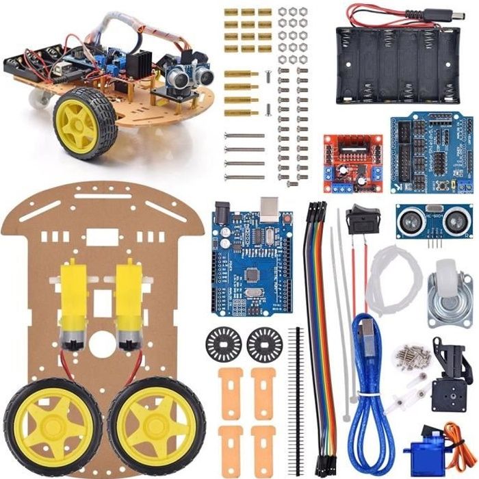Kits de Bricolage de châssis de Voiture Intelligente de Robot Moteur