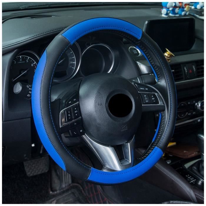 Housse De Volant En Cuir Pour Audi - Taille 37-39 Cm, Antidérapante, Respirante, Protection Et Confort
