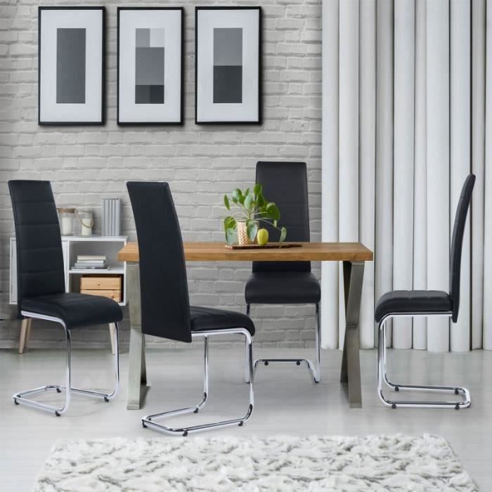 Lot de 4 chaises de cuisine Scandinaves MIA