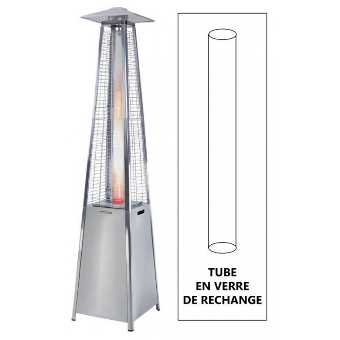 Choix du modèle Hexa Flame empasa Tube en Verre pour Parasol Chauffant 