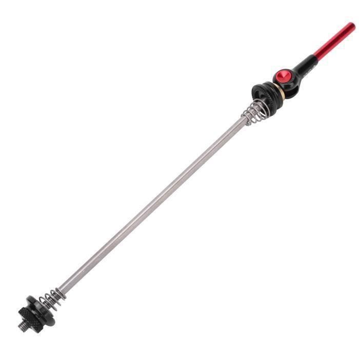 JMFahrrad Ensemble de brochettes de moyeu de roue de vélo à dégagement rapide, axe de roue avant et arrière, 210-252 mm, multicolore (rouge JMFahrrad Ensemble de brochettes de moyeu de roue de vélo à dégagement rapide, axe de roue avant et arrière, 210-252 mm, multicolore (rouge