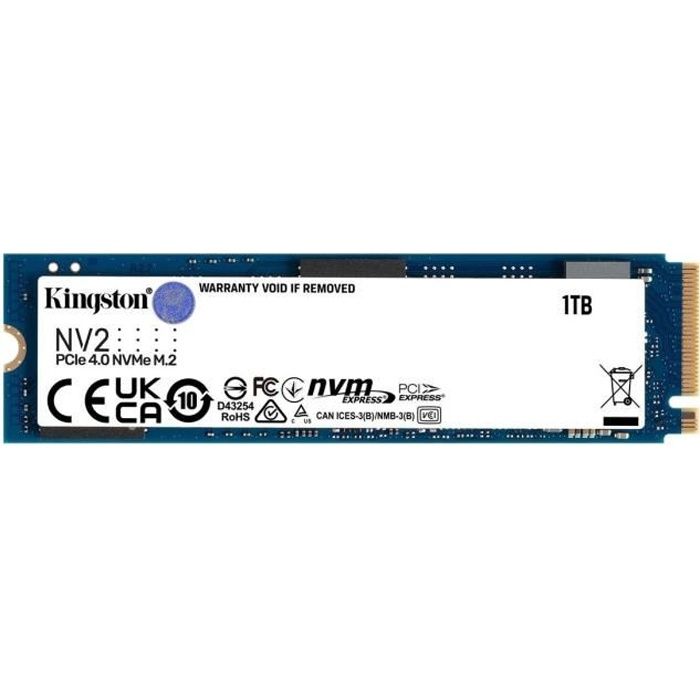 Disque dur SSD M.2 NVMe 1 To compatible avec HP Victus 16-d1168ng