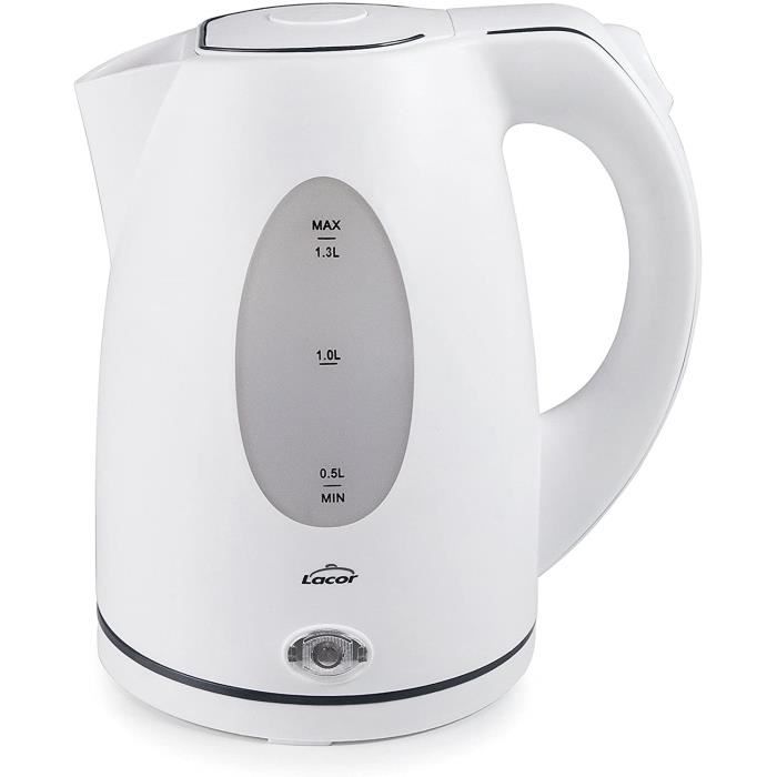 Bouilloire électrique Lacor 69591 . Arrêt automatique Lumière LED. Filtre amovible et lavable. visualiseur de niveau d'eau - vue 1