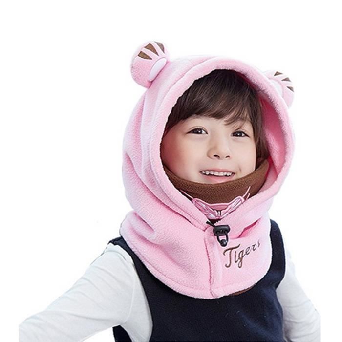 Bonnet Bebe Fille Garcon Cache Cou Cagoule Deguisement Animaux Tigre Hiver Mignon Rose Cdiscount Pret A Porter