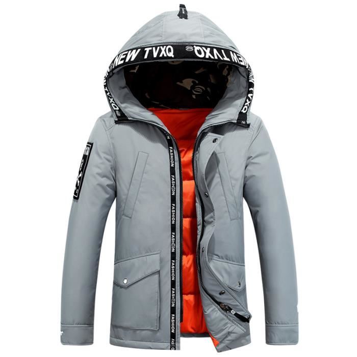 Doudoune homme gris clair sales