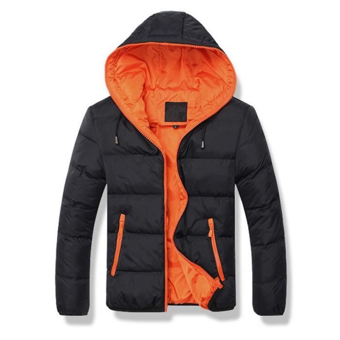 Doudoune Longue à Capuche Pour Homme - Coupe-vent Chaude, Style Tendance Hiver