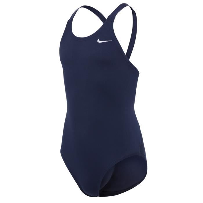 Nike Maillot de bain 1 pièce fille Hydrastrong Solid - Bleu anti-UV résistant au chlore Nike Maillot de bain 1 pièce fille Hydrastrong Solid - Bleu anti-UV résistant au chlore