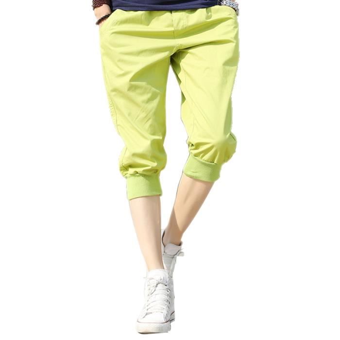 Pantacourt Hommes de Marque Couleur unie Casual Pantacourts hommes avec