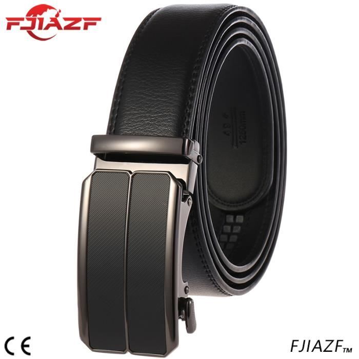 Duyaer Ceinture Pour Hommes Ceinture A Cliquet En Cuir Pour Hommes Avec Curseur Coupe Ajustee Largeur 3 5cm Longueur 130cm Noir Achat Vente Ceinture Et Boucle Prolongation Soldes Cdiscount