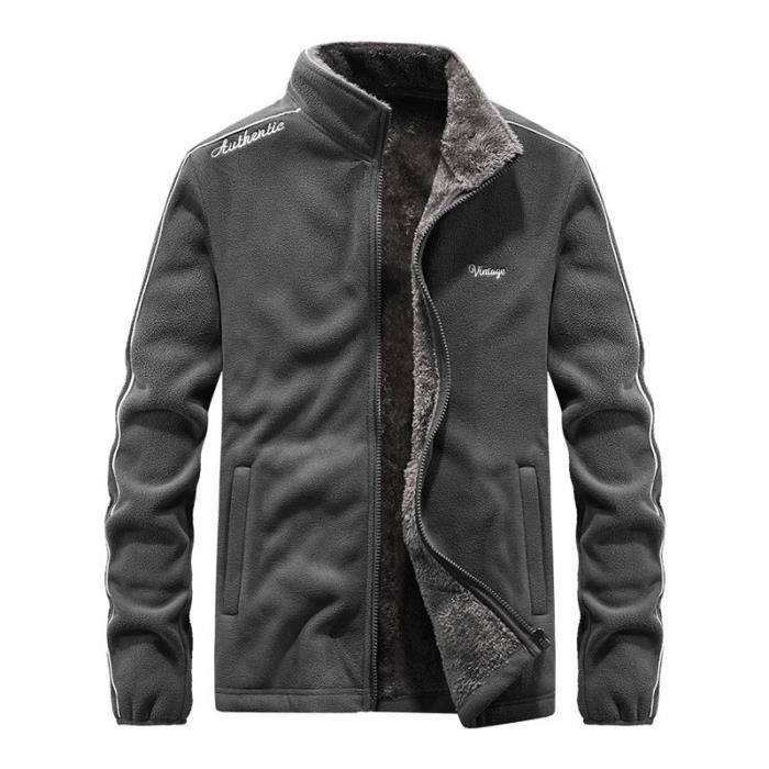 Veste Polaire Homme Orvis Taille M - Bleu Gris - Fermeture Éclair Intégrale - Occasion Bon État