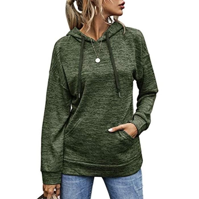 Hoodie Femme Tendance Décontracté Sweat à Capuche Zippé Femme - Coupe Crop, Manches Longues, Tendance Plage Et Automne Hoodie Femme Tendance Automne