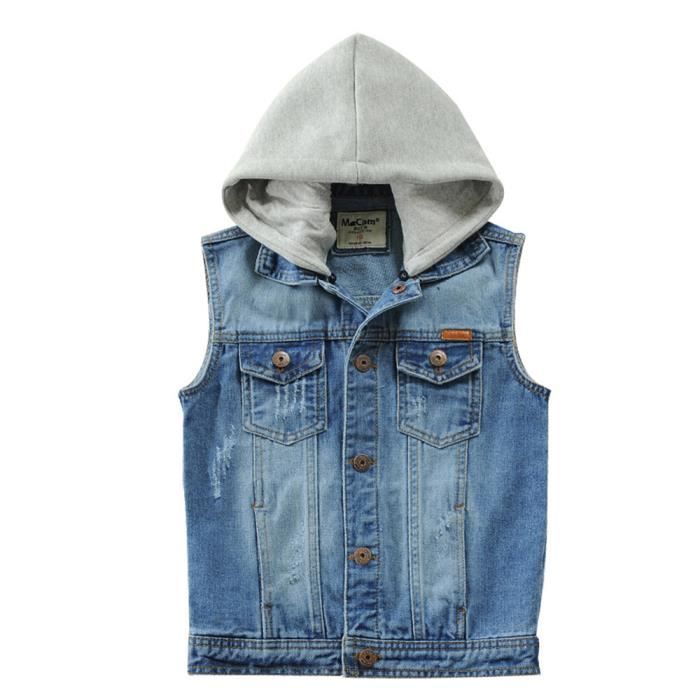 Veste sans shop manche enfant