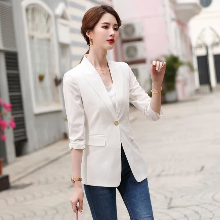 Manteau Veste Blazer manches mi longues pour femme nouveau