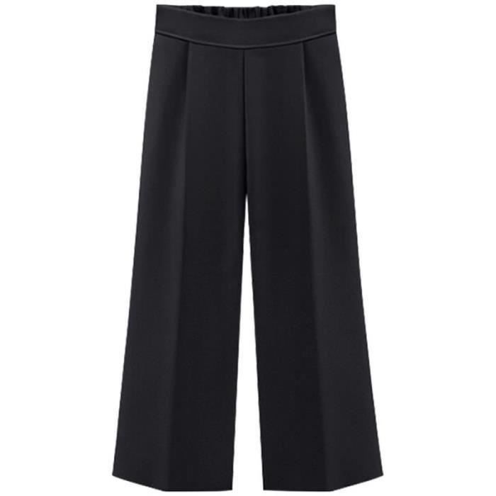 PANTACOURT Femme Eté Pantalon Large De Grande Taille Taille Haute Lâche