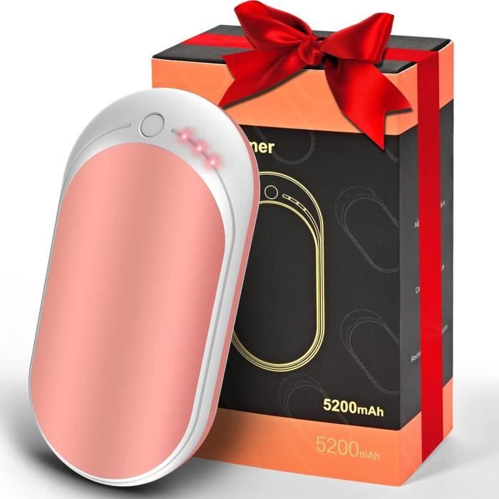 Chauffe-main Rechargeable AERYNO - 6000mAh - écran LED - 4 Niveaux Chaleur - Magnétique - USB-C - Rapide