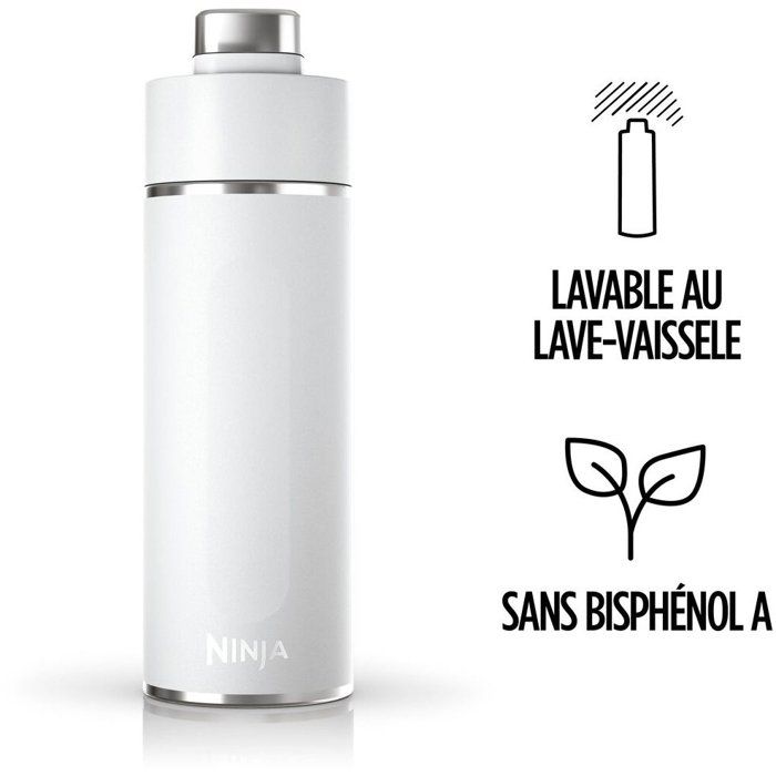 Gourde isotherme Thirsti - NINJA - Gris Foncé - 530 ml - Acier inoxydable