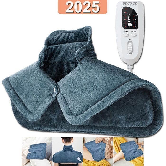 SER Couverture Chauffante Avec Télécommande à Arrêt Automatique, Avec 3 Niveaux De Température